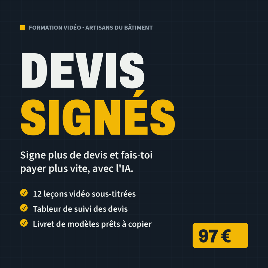 Formation Devis Signés